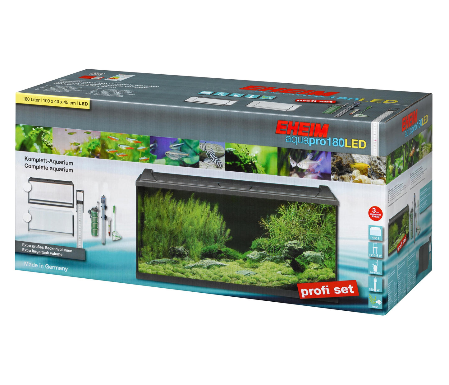 Eheim - EHEIM - Aquapro 126 LED -aquarium set black EU - Reefamorous