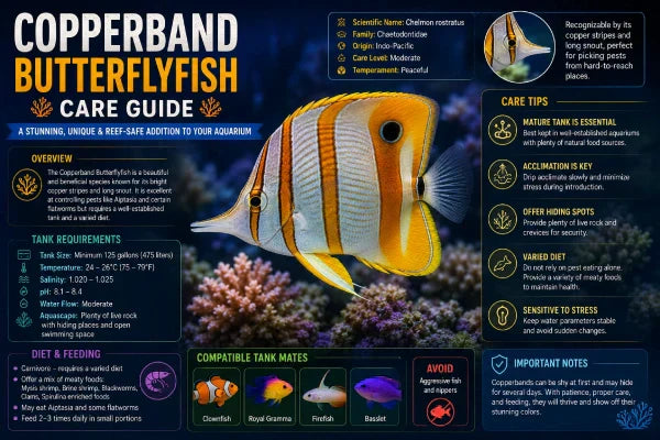 Copperband Butterflyfish Care Guide