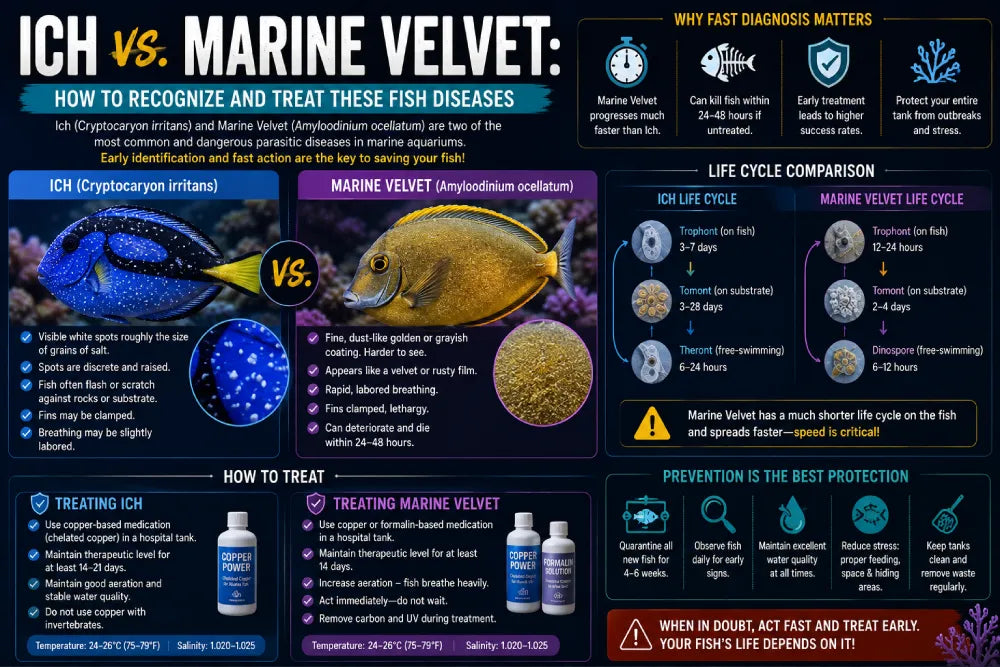 Ich vs. Marine Velvet How to Recognize and Treat These Fish Diseases