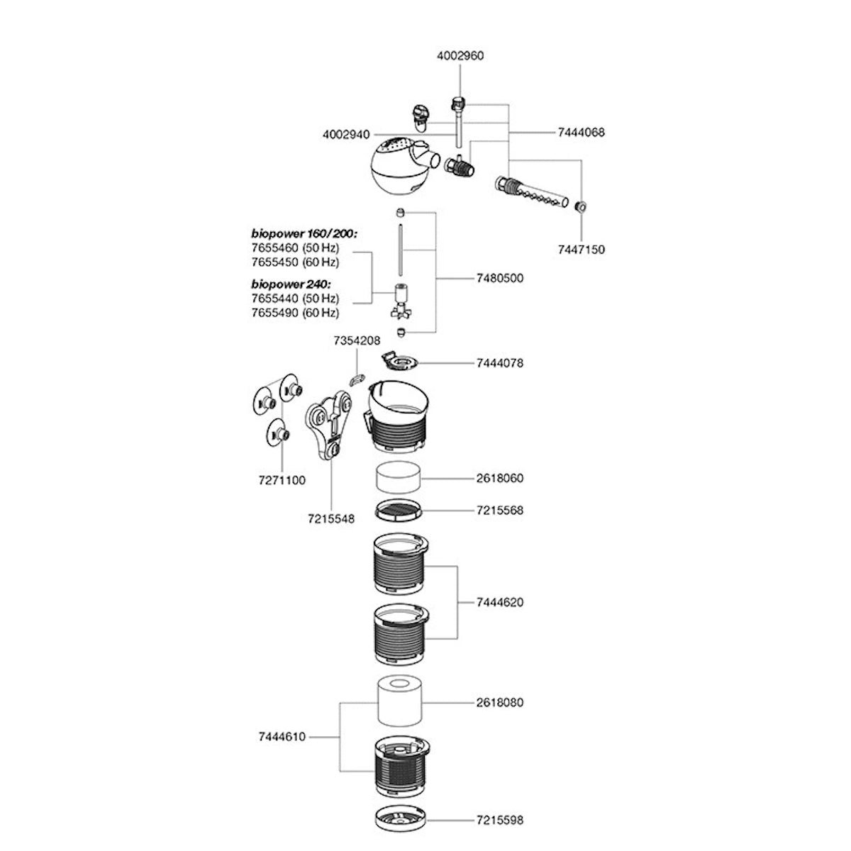 Eheim - Eheim - biopower 160 internal filter - Reefamorous
