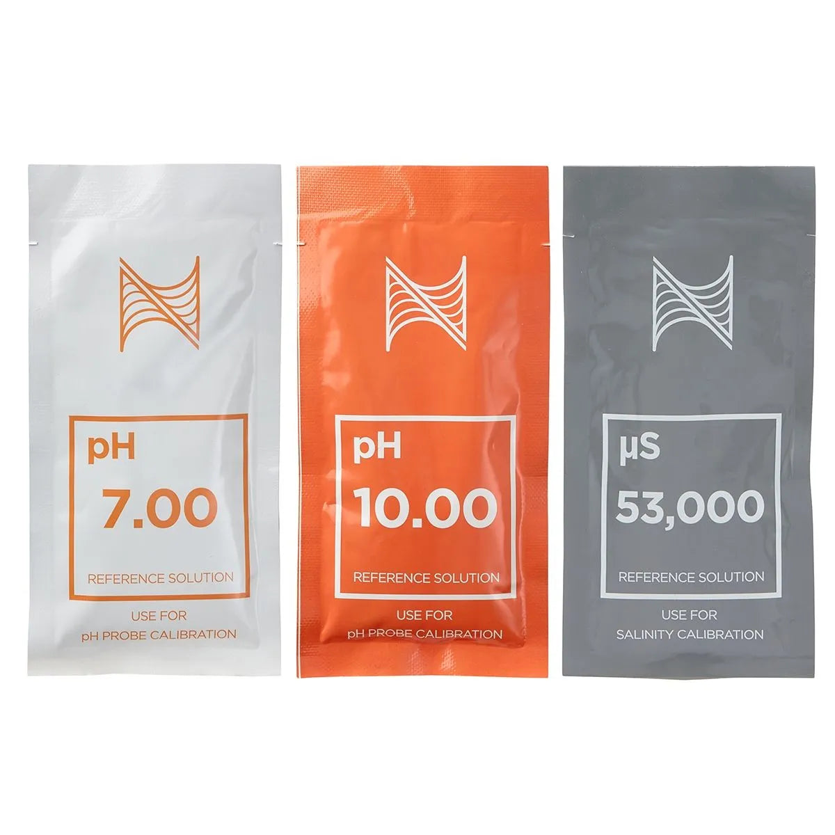 Neptune Systems pH calibration pack with orange and gray packaging on a white background