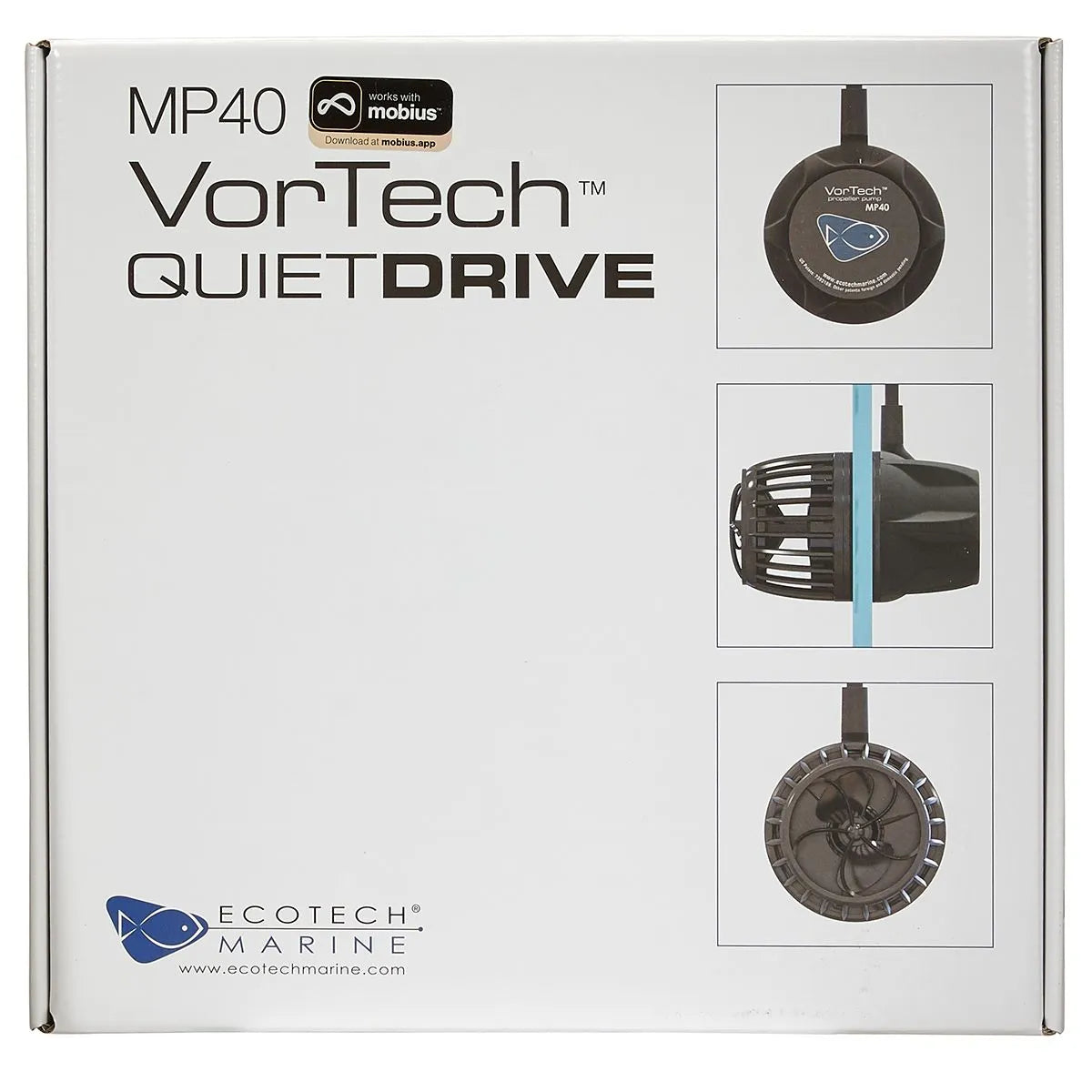EcoTech Marine - EcoTech Marine - VorTech MP40mQD - Mobius Ready QuietDrive Propeller Pump - Reefamorous