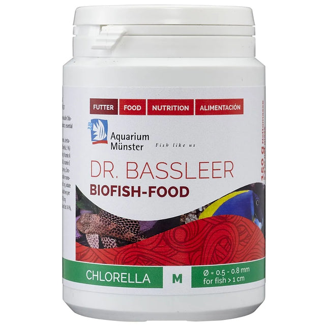Aquarium Munster - Aquarium Münster - Dr. Bassleer Biofish Food - Chlorella Formula -150g - Medium Pellet - Reefamorous