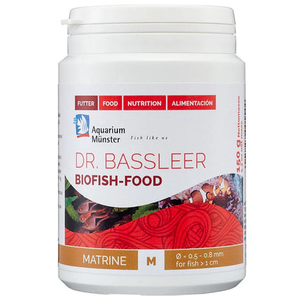 Aquarium Munster - Aquarium Münster - Dr. Bassleer Biofish Food - MATRINE Formula - 60g Medium Pellet - Reefamorous