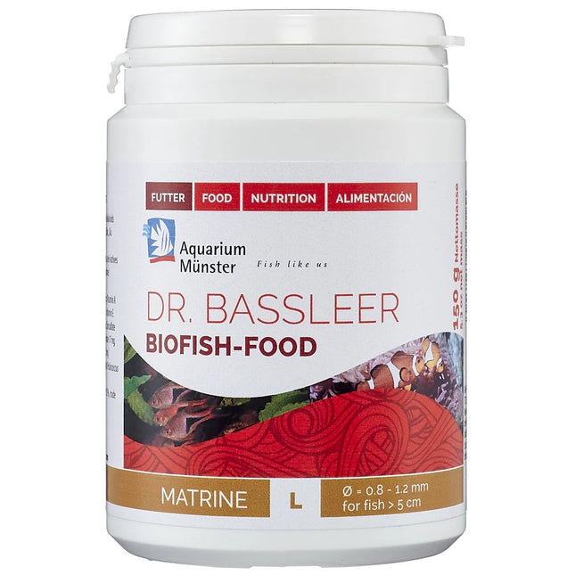 Aquarium Munster - Aquarium Münster - Dr. Bassleer Biofish Food - MATRINE Formula - 60g Large Pellet - Reefamorous