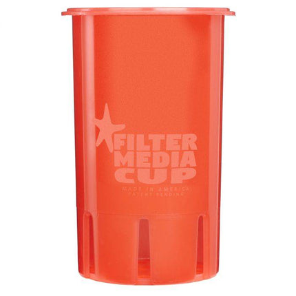 ReefAmorous - High Flow Flexible Filter Media Cup - 4 inch - RED - Reefamorous