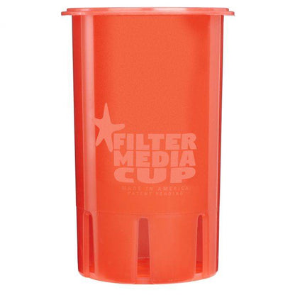 ReefAmorous - High Flow Flexible Filter Media Cup - 4 inch - RED - Reefamorous