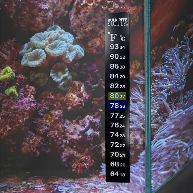 Bulk Reef Supply - Stick-On Thermometer - Reefamorous