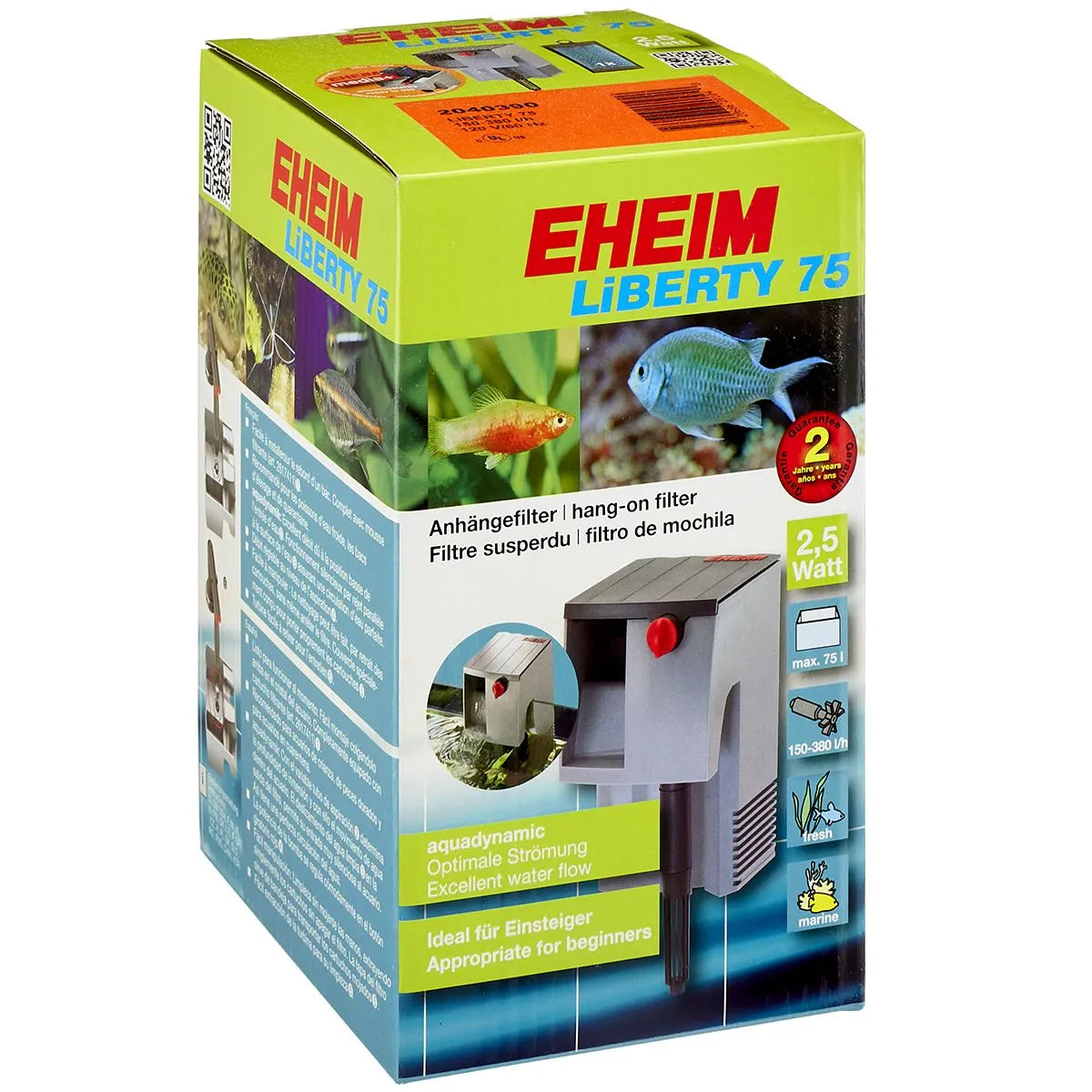 Eheim - Eheim - LiBERTY 75 hang on filter - Reefamorous