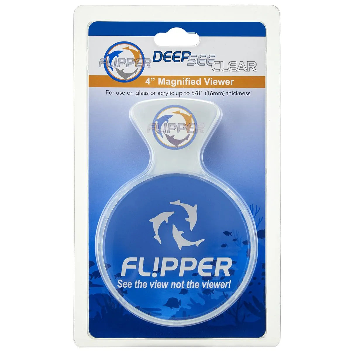 Flipper - Flipper - DeepSee Magnetic Aquarium Viewer 4 inches - Reefamorous