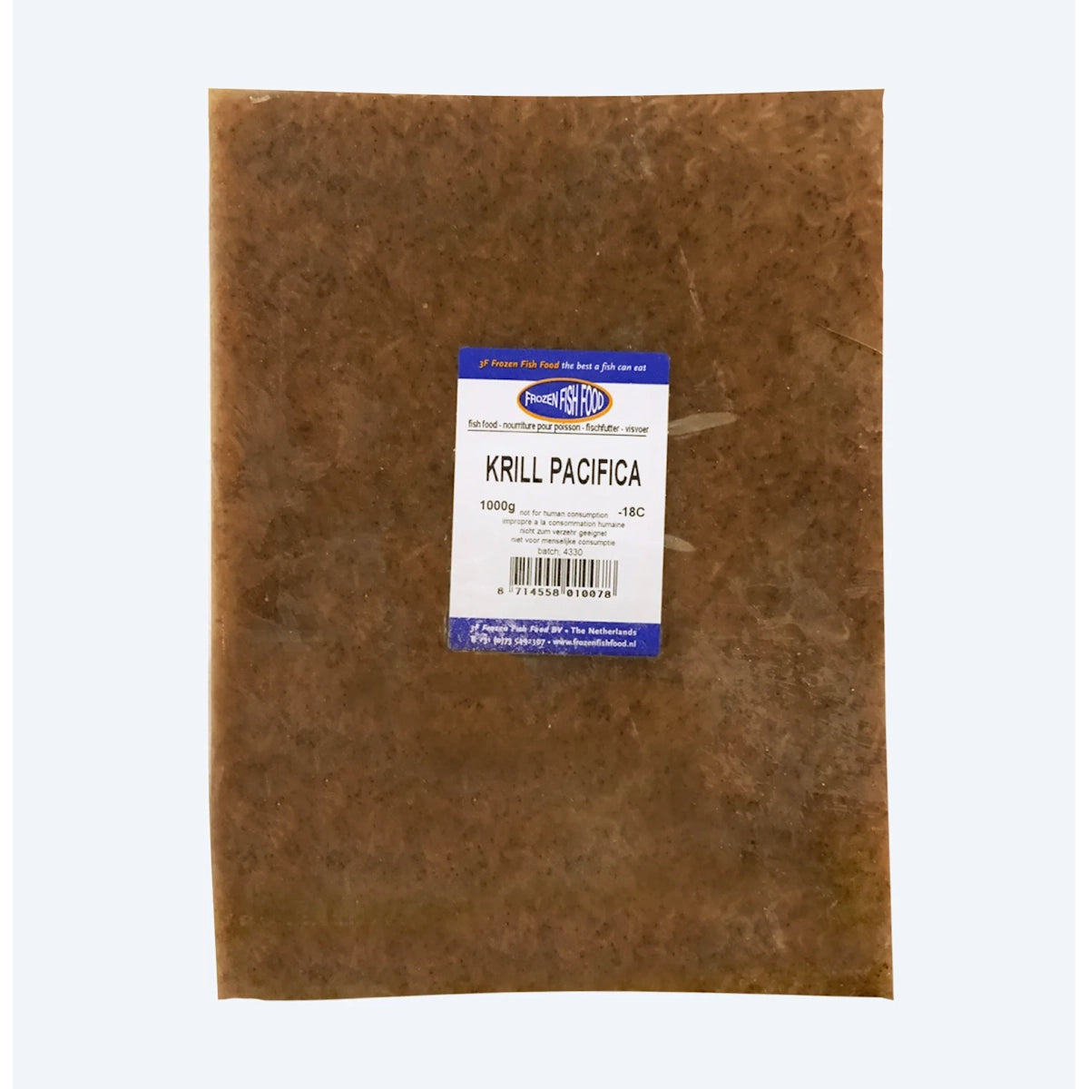 3F - 3F - Krill Pacifica Frozen Fish Food - 500gm - Reefamorous