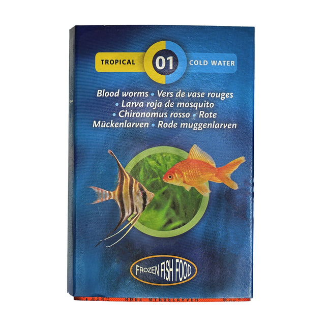 3F - 3F - Blood Worms Frozen Fish Food - 100gm - Reefamorous