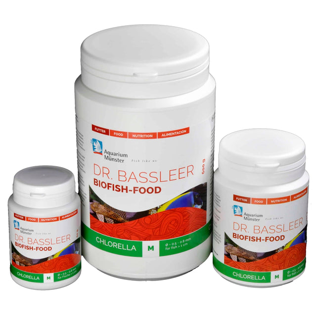Aquarium Munster - Aquarium Münster - Dr. Bassleer Biofish Food - Chlorella Formula -60g - Medium Pellet - Reefamorous