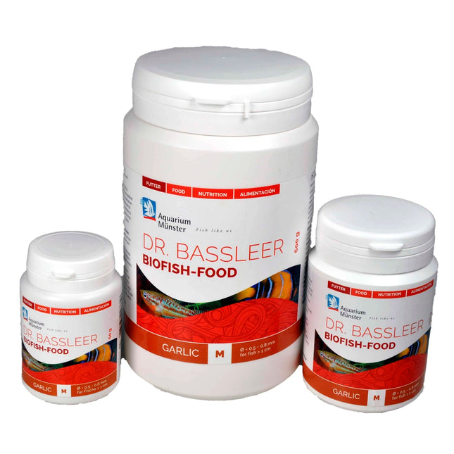 Aquarium Munster - Aquarium Münster - Dr. Bassleer Biofish Food - Garlic Formula - 150g - Medium Pellet - Reefamorous