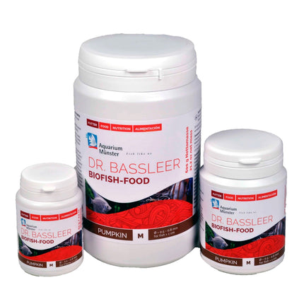 Aquarium Munster - Aquarium Münster - Dr. Bassleer Biofish Food - PUMPKIN Formula - 60g Medium Pellets - Reefamorous