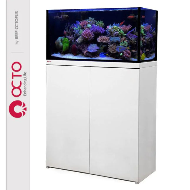 Reef Octopus - Reef Octopus - OCTO LUX T90 48gal Aquarium System with White Cabinet - Reefamorous
