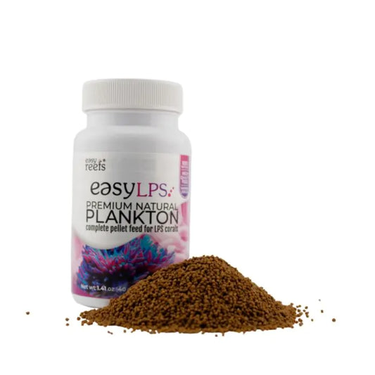easyLPS premium natural plankton product with packaging on a white background