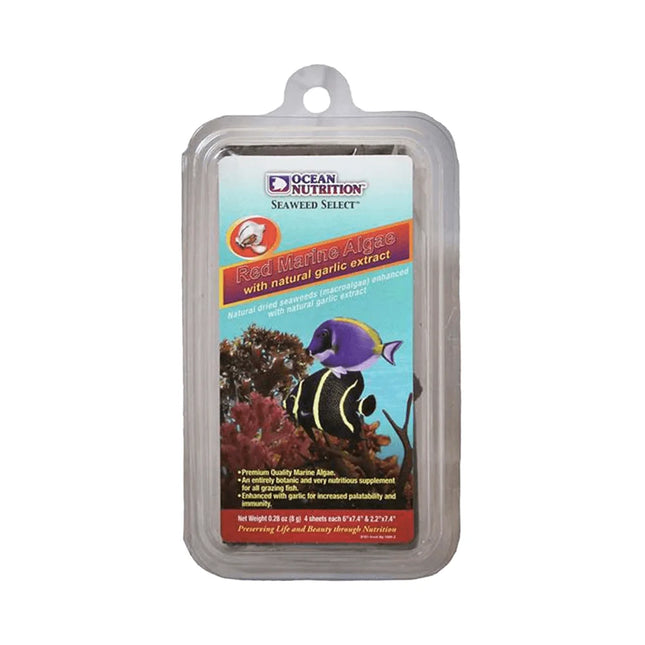 Ocean Nutrition - Ocean Nutrition - Seaweed Select Red Marine Algae with Natural Garlic Extract - 10 Sheets - Reefamorous