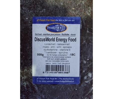 Discus Energy Frozen Fish Food 500g - 3F
