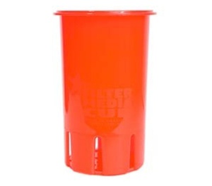 High Flow Flexible Filter Media Cup - 4 inch - RED