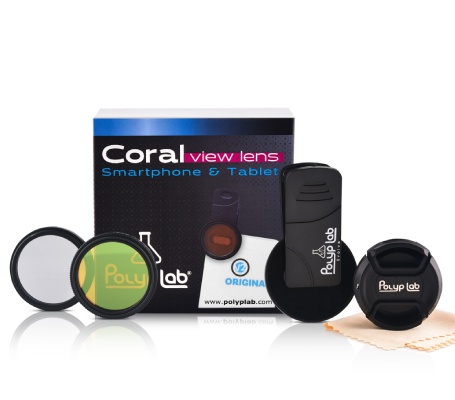 Polyplab Coral View Lens V2 for Smart Phone or Tablet Cameras