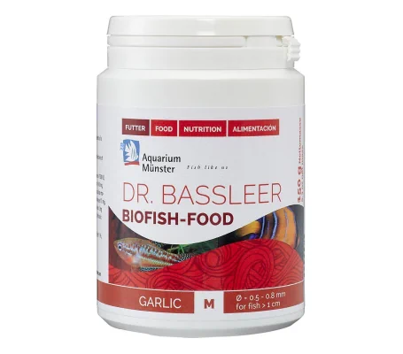 Dr. Bassleer Biofish Food - Garlic Formula - Aquarium Munster - 150g - Medium Pellet