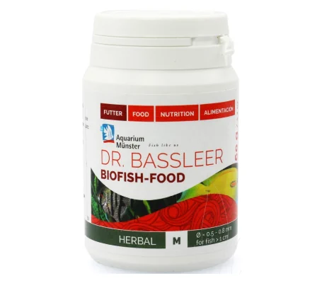 Dr. Bassleer Biofish Food - Herbal Formula - Aquarium Munster - 60g - Medium Pellet