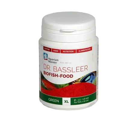 Dr. Bassleer Biofish Food - Green Formula - Aquarium Munster - 68 g - XL Pellet