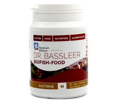 Dr. Bassleer Biofish Food - MATRINE Formula - Aquarium Munster - 60g Medium Pellet