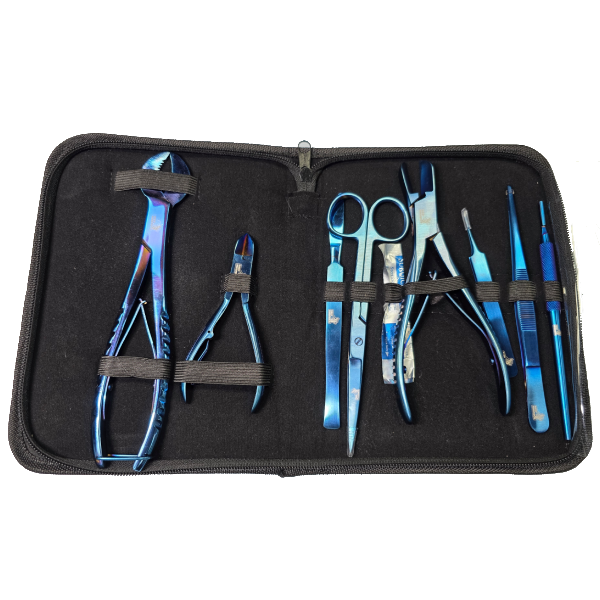 ReefAmorous Blue Titanium Coral Frag Kit – Premium Coral Frag Tools
